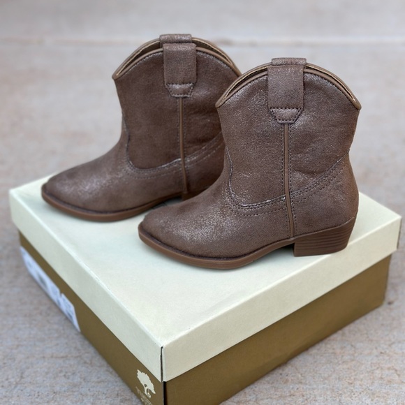 Tucker&Tate Boots/Booties - Tan Sparkle Sz8 - Picture 2 of 5